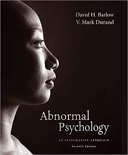 Abnormal Psychology An Integrative Approach 7th Edition