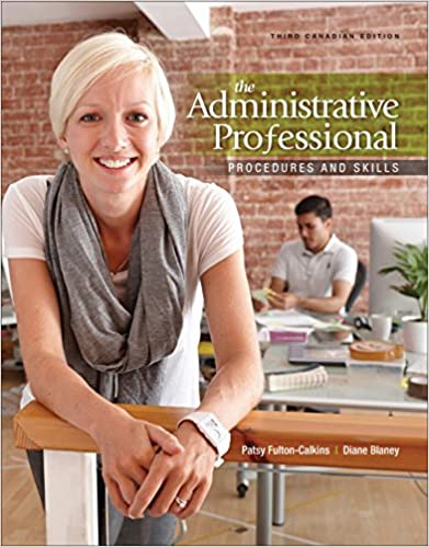 Administrative Professional Procedures and Skills Canadian
