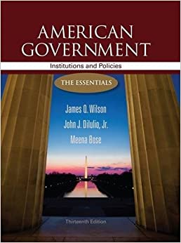 American Government Institutions and Policies