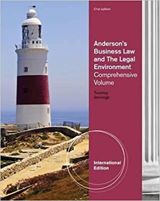 Anderson's Business Law and the Legal Environment Comprehensive