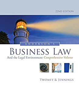 Anderson's Business Law and the Legal Environment Comprehensive