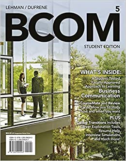 BCOM 5 5th Edition by Carol M. Lehman