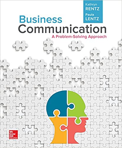 Business Communication A Problem Solving Approach