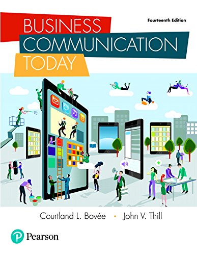 Test Bank for Business Communication Today 14th Edition