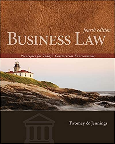 Business Law Principles for Today's Commercial Environment