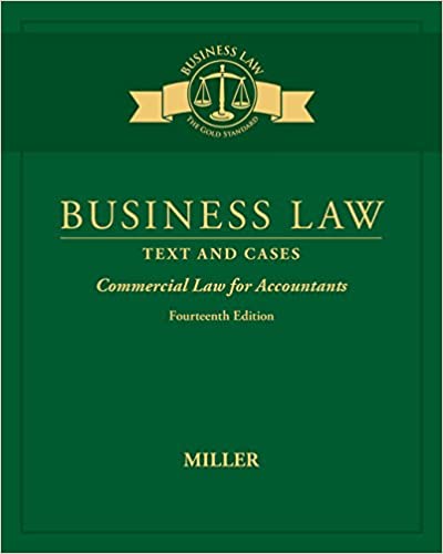 Business Law Text & Cases Commercial Law for Accountants