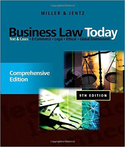 Business Law Today Comprehensive Text and Cases