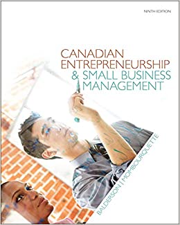 Canadian Entrepreneurship and Small Business