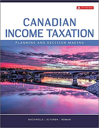 Canadian Income Taxation 2019 2020