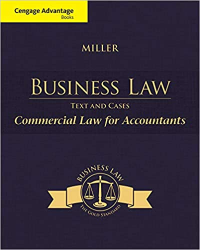 Cengage Advantage Books Business Law Text & Cases Commercial Law for Accountants