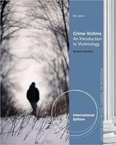 Crime Victims An Introduction to Victimology 8th International Edition