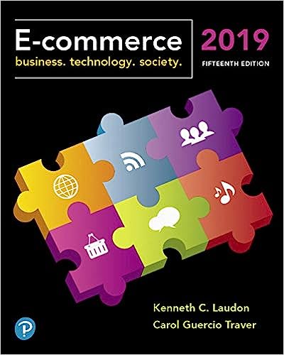 E-Commerce 2019 Business Technology and Society