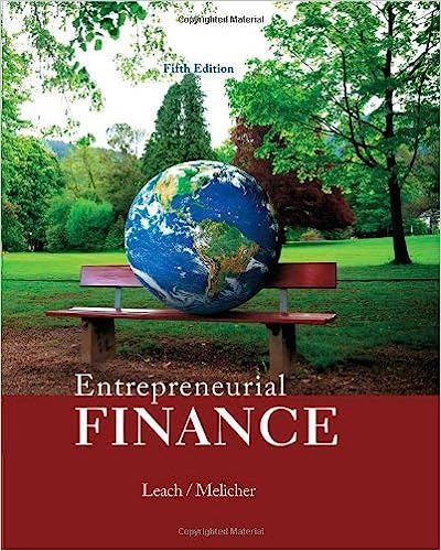 Entrepreneurial Finance 5th Edition By J. Chris