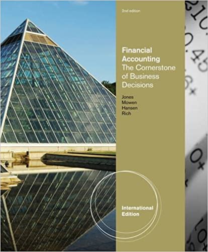 Financial Accounting The Cornerstone of Business Decisions International