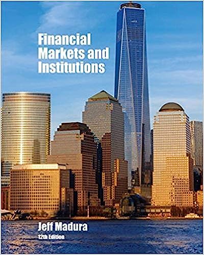 Financial Markets And Institutions