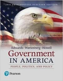 Government America People Politics And Policy 2016 Presidential Election