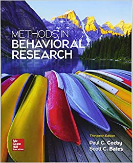 Methods in Behavioral Research