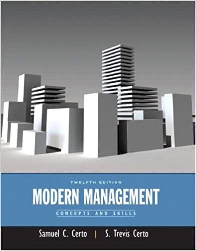 Modern Management Concepts and Skills