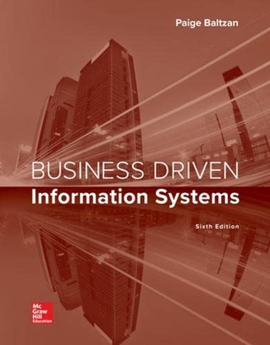 Solution Manual for Business Driven Information Systems 6th Edition by Baltzan