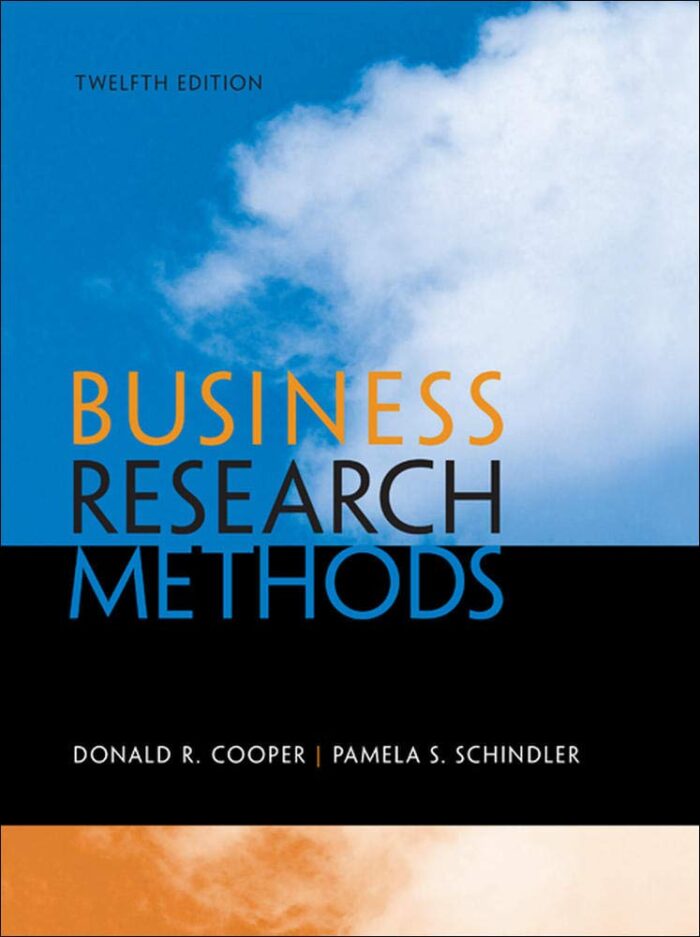 Solution Manual for Business Research Methods 12th Edition by Cooper