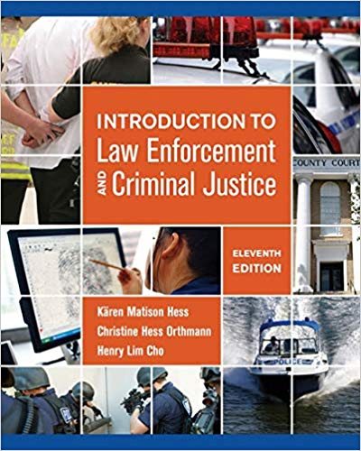 Introduction To Law Enforcement and Criminal Justice 11th Edition Test Bank