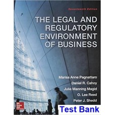 legal regulatory environment business 16th edition pagnattaro test bank 228x228
