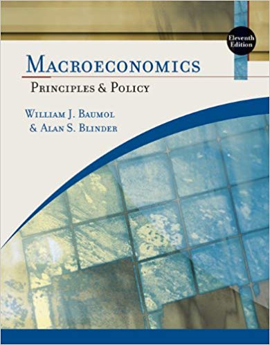 Macroeconomics Principles and Policy 11th Edition by William J. Baumol Test Bank