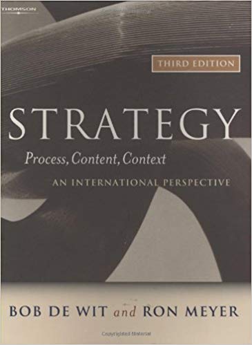 Strategy Process Content Context 4th Edition By de Wit Bob Test Bank