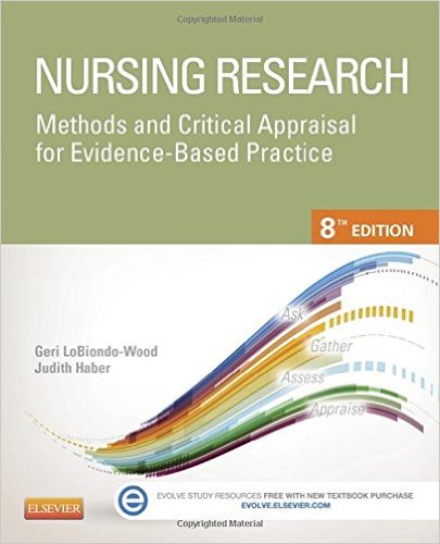 Nursing Research Methods and Critical Appraisal for Evidence Based Practice 8th Edition Test Bank