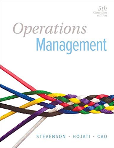 Operations Management 5th Edition Canadian By William J. Stevenson Test Bank