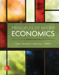 Principles of Microeconomics Robert Frank 7th edition Test Bank