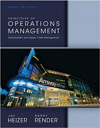 Principles of Operations Management 9th By Heizer Test Bank