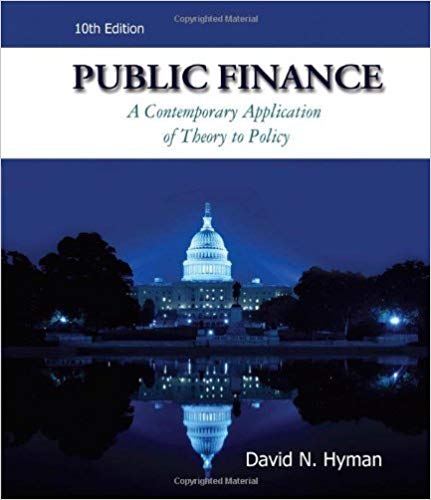 Public Finance 10th Edition By Hyman Test Bank