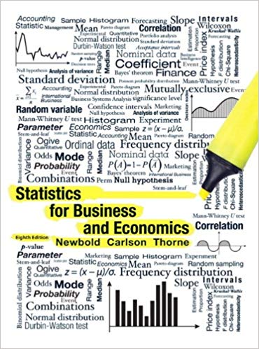 Statistics for Business And Economics 8th Edition By Paul Newbold Test Bank