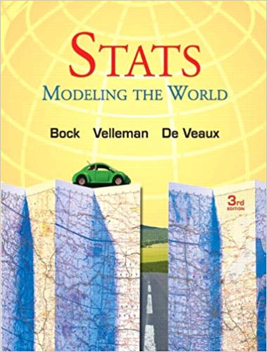 Stats Modeling the World 3rd Edition By David E. Bock Test Bank
