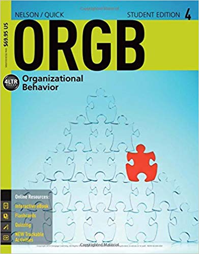 ORGB4 4th Edition by Debra L. Nelson Test Bank