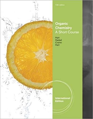 Organic Chemistry A Brief Course International Edition 13th Edition by David J. Hart Test Bank